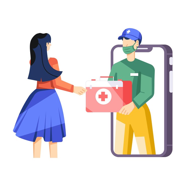 Vector ilustración de los servicios médicos