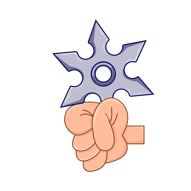 Vector ilustración de shuriken