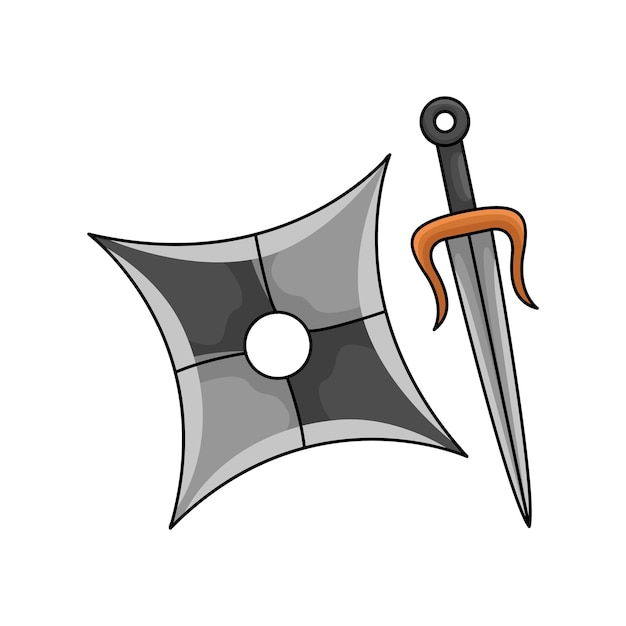 Ilustración de shuriken