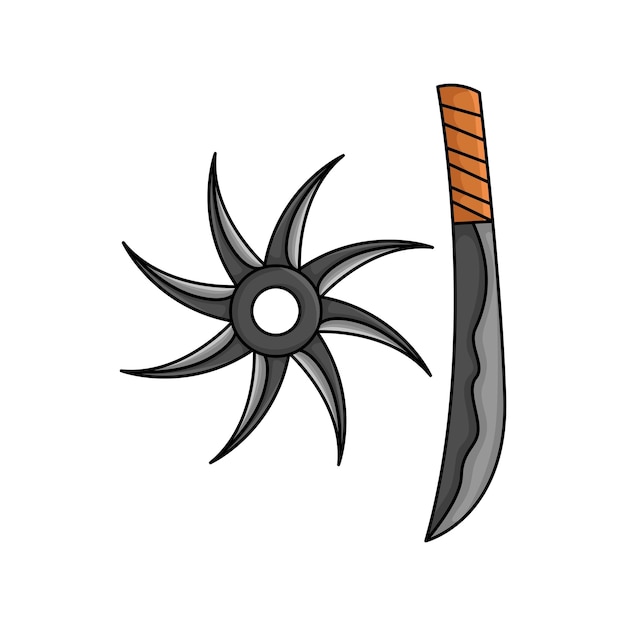 Ilustración de shuriken