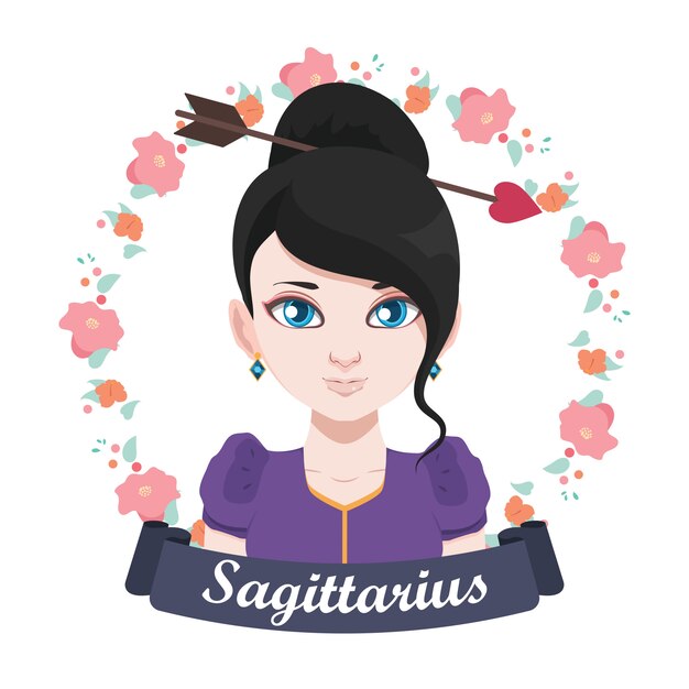 Ilustración de signo del zodiaco