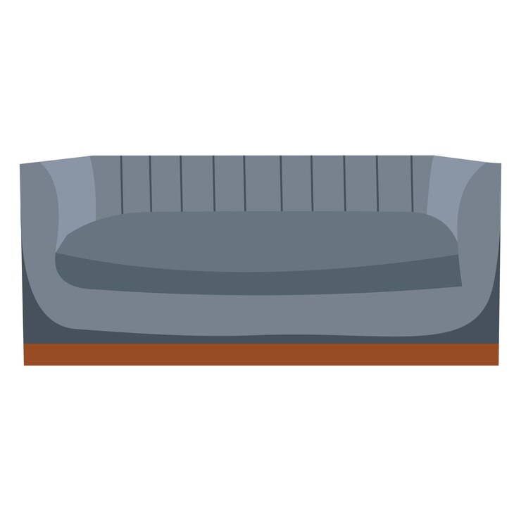 Vector ilustración de la silla de sofá de moda