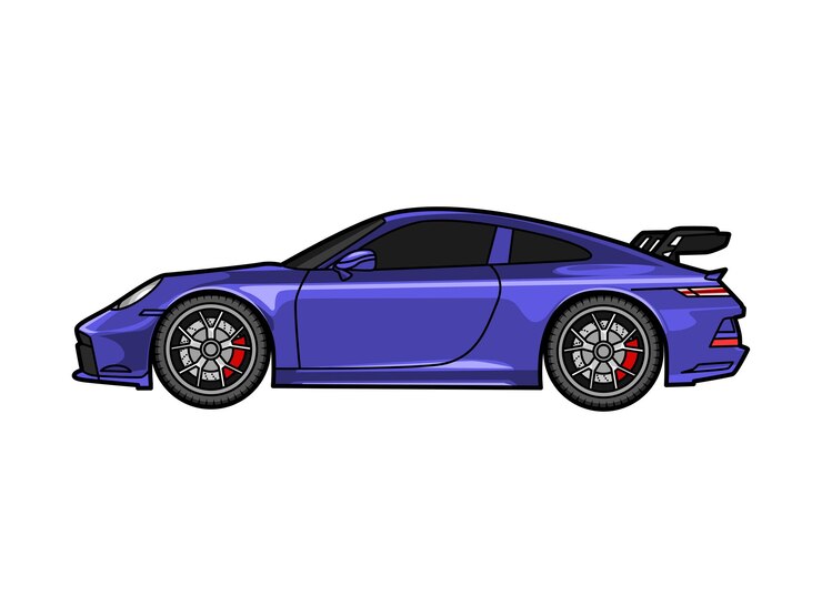 Vector ilustración de silueta de automóviles deportivos con arte vectorial
