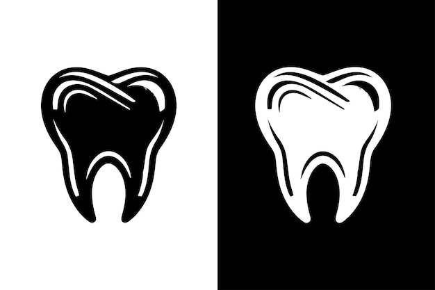 Ilustración de la silueta de los dientes