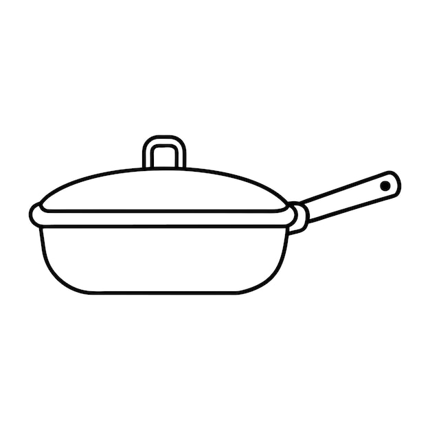 Ilustración de la silueta del diseño de la línea de tostado de Victor