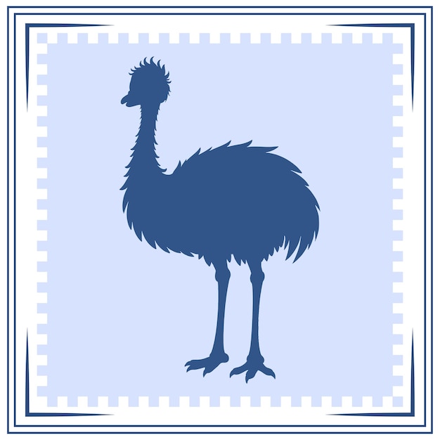 Ilustración de la silueta de Emu Icon Emu