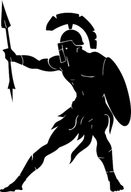 Ilustración de la silueta espartana