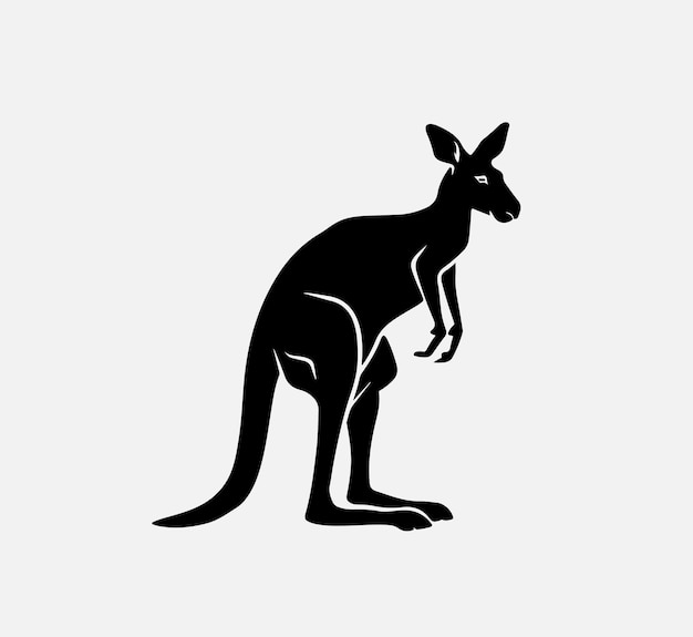 Ilustración de la silueta de Kangroo