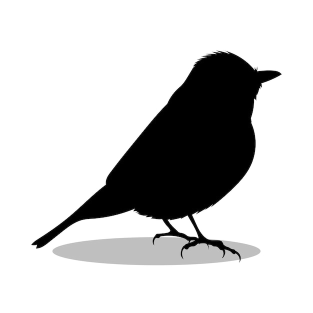 Ilustración de la silueta de los pájaros Diseño del icono de la silhueta de las aves
