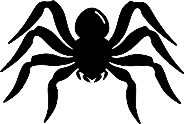 Ilustración de silueta de vector de araña 3