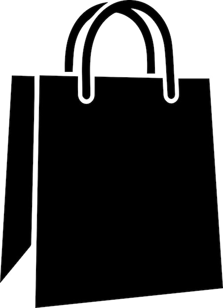 Ilustración de la silueta vectorial de la bolsa de compras 12