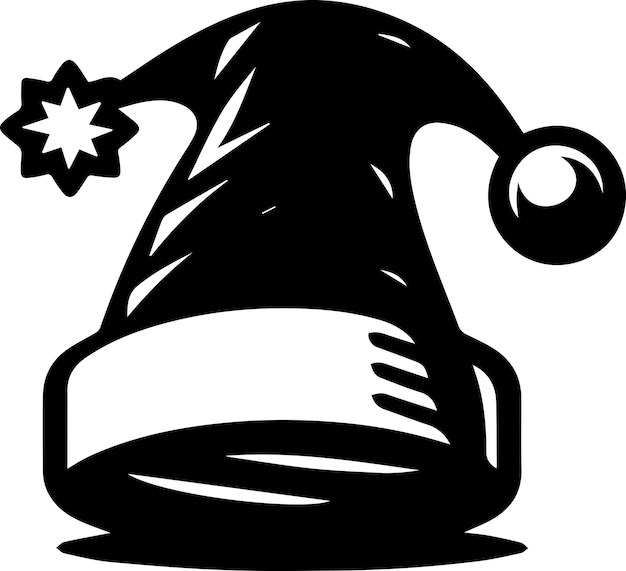 Ilustración de la silueta vectorial de Navidad color negro 8