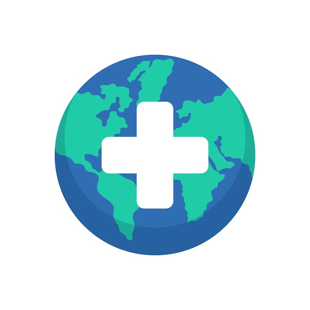 Ilustración del símbolo del Día Mundial de la Salud
