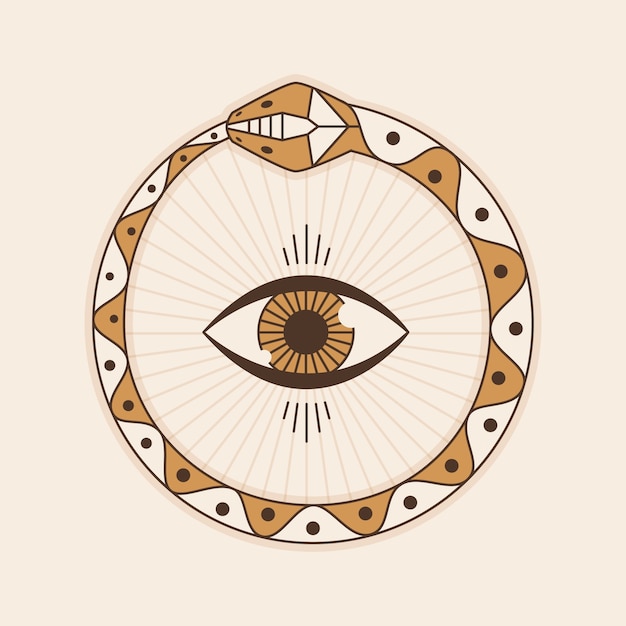 Ilustración del símbolo de Ouroboros