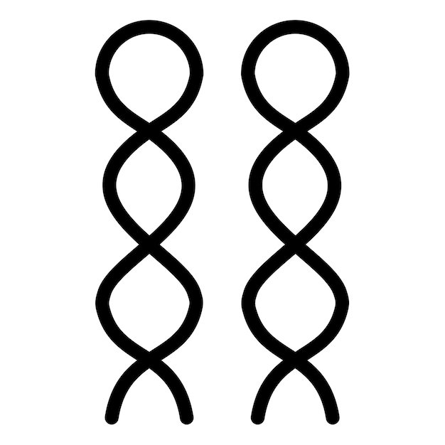 Ilustración del símbolo vectorial del lino
