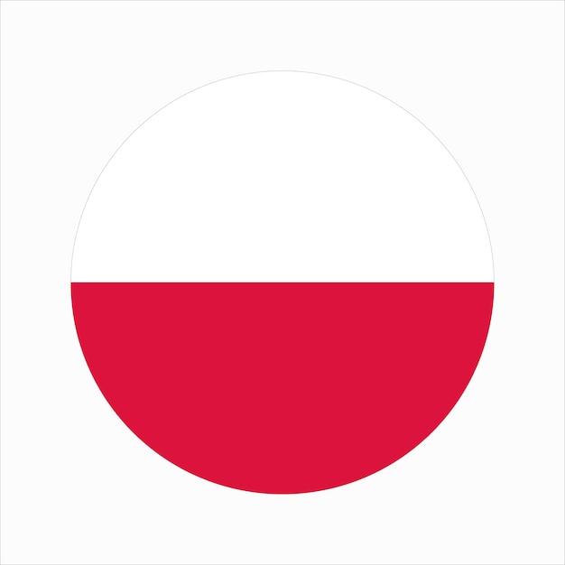 Ilustración simple de la bandera de Polonia para el día de la independencia o las elecciones