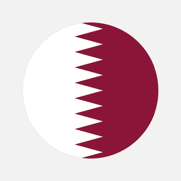 Ilustración simple de la bandera de Qatar para el día de la independencia o las elecciones