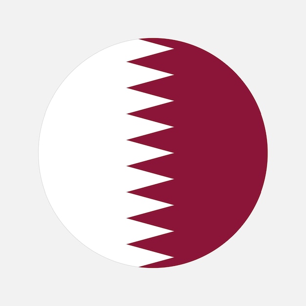 Ilustración simple de la bandera de Qatar para el día de la independencia o las elecciones