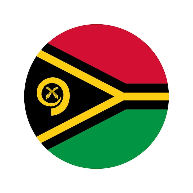 Ilustración simple de la bandera de vanuatu para el día de la independencia o las elecciones