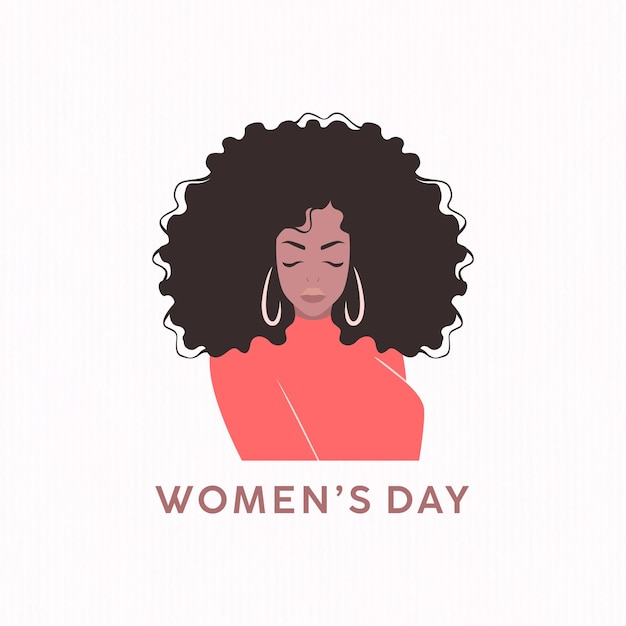 Ilustración simple de la celebración del día de la mujer