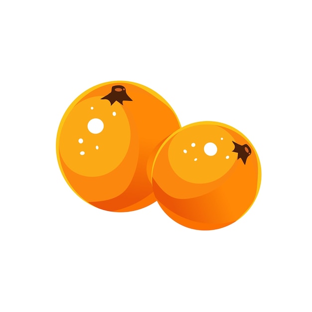 Ilustración simple de color naranja brillante