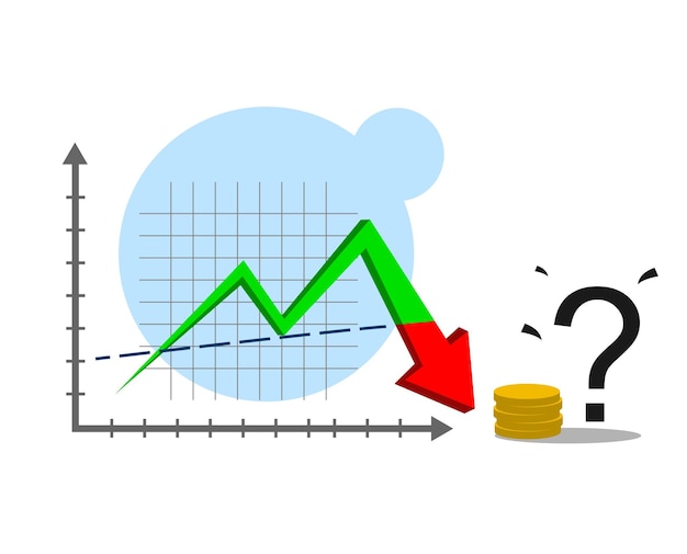 Vector ilustración simple del diagrama de curva de oferta y demanda. capital, economía y análisis. archivo eps