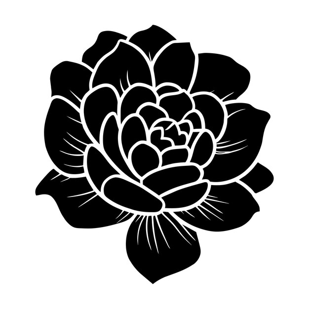 Ilustración simple de flores dibujada a mano