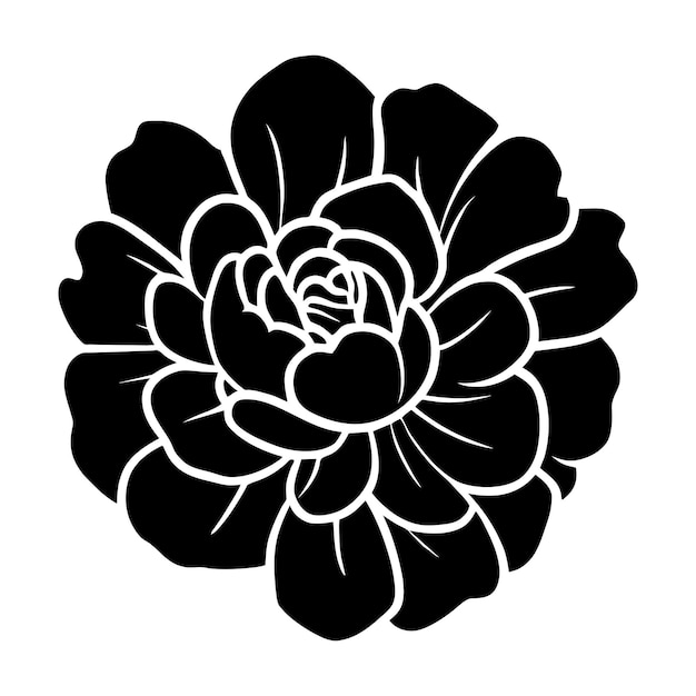 Ilustración simple de flores dibujada a mano
