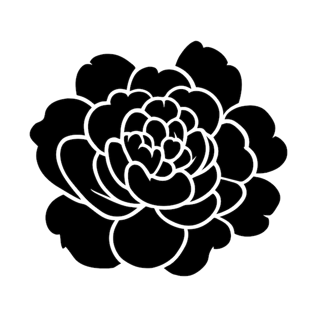 Ilustración simple de flores dibujada a mano