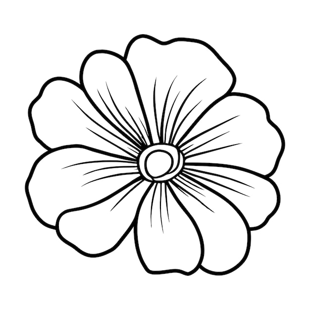 Ilustración simple de flores dibujada a mano