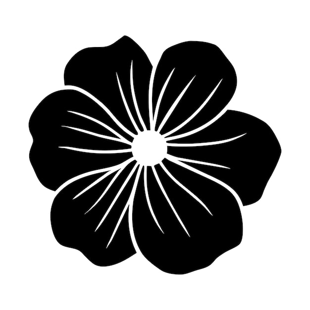 Ilustración simple de flores dibujada a mano