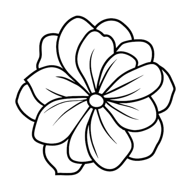 Ilustración simple de flores dibujada a mano