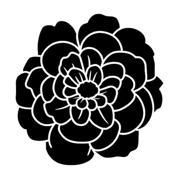 Ilustración simple de flores dibujada a mano