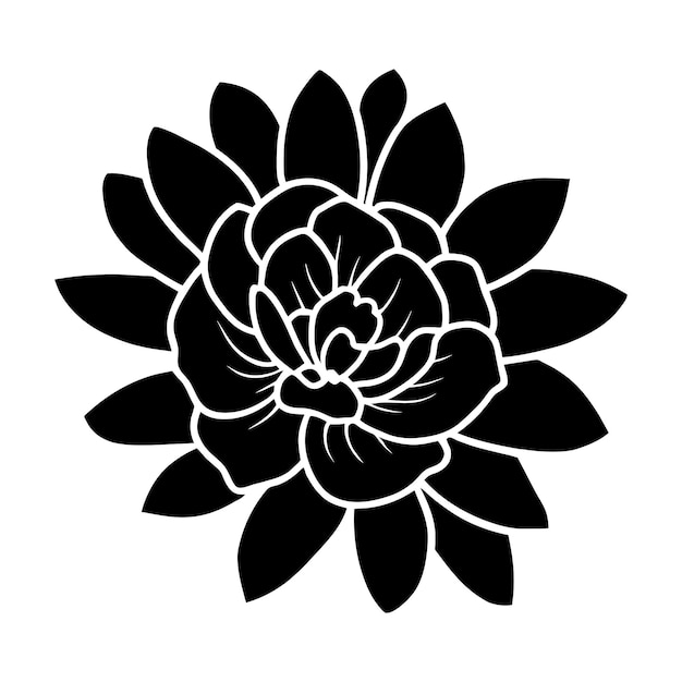 Ilustración simple de flores dibujada a mano