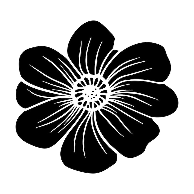 Ilustración simple de flores dibujada a mano