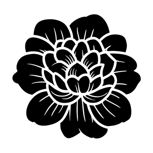 Ilustración simple de flores dibujada a mano