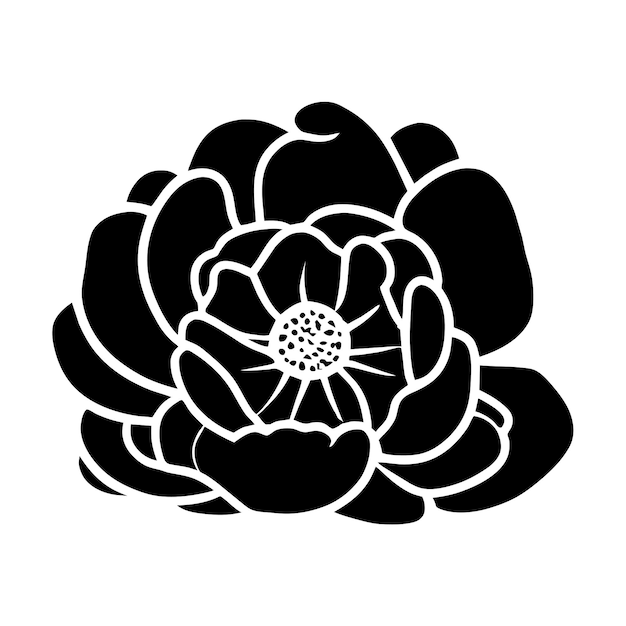 Ilustración simple de flores dibujada a mano