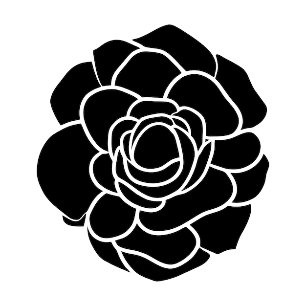 Ilustración simple de flores dibujada a mano