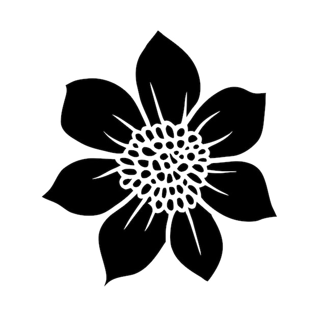 Ilustración simple de flores dibujada a mano