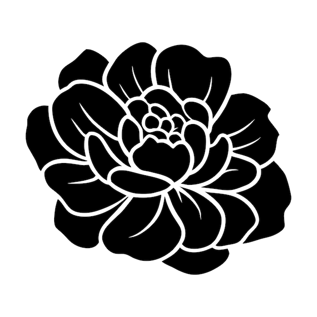 Ilustración simple de flores dibujada a mano