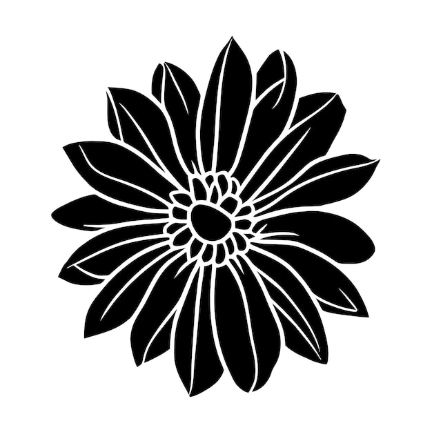 Ilustración simple de flores dibujada a mano
