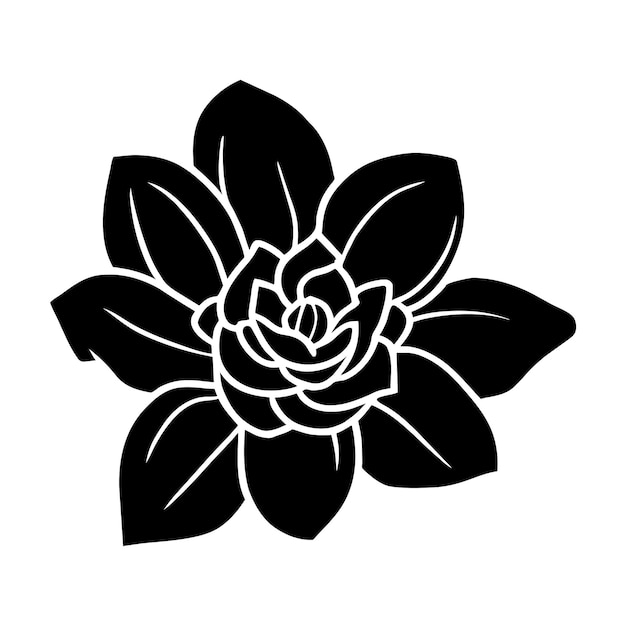 Ilustración simple de flores dibujada a mano