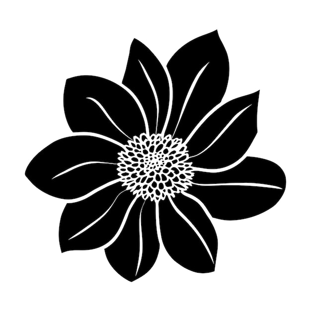 Ilustración simple de flores dibujada a mano