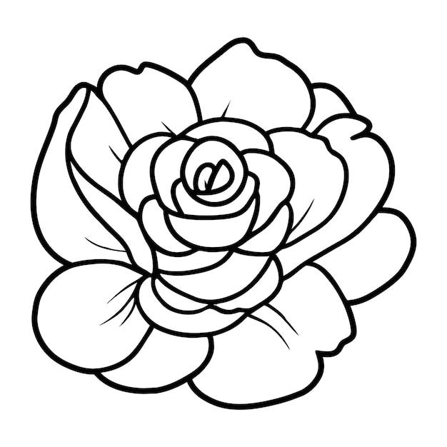 Ilustración simple de flores dibujada a mano