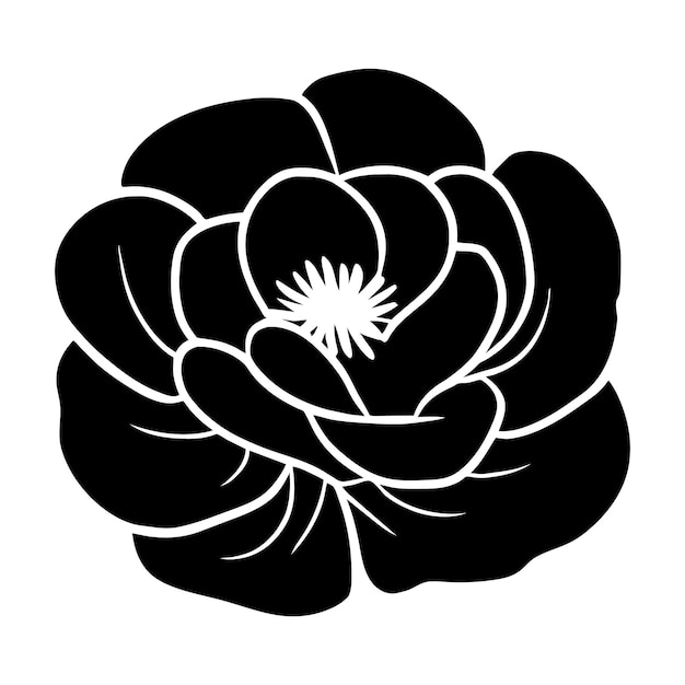 Ilustración simple de flores dibujada a mano