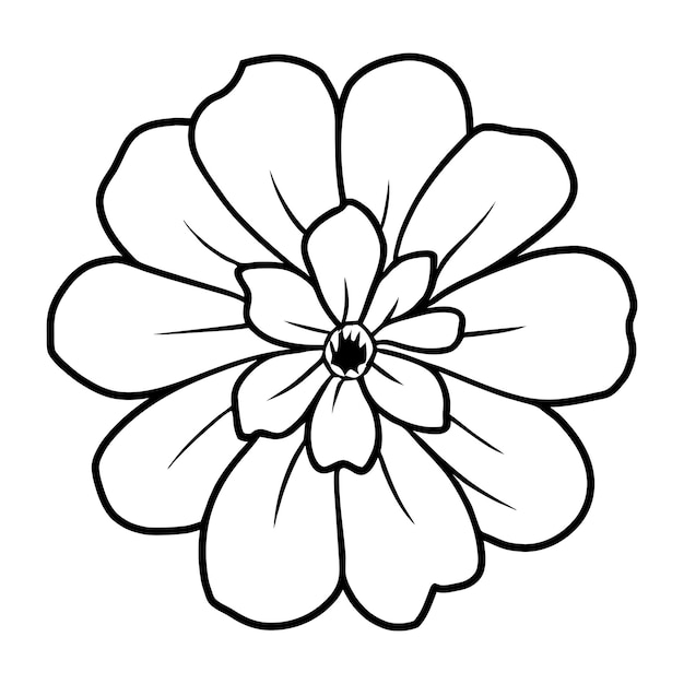 Ilustración simple de flores dibujada a mano