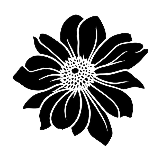 Ilustración simple de flores dibujada a mano