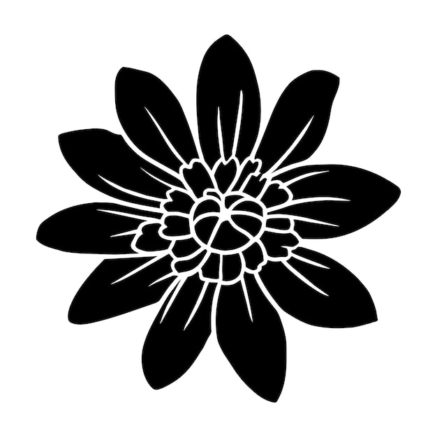 Ilustración simple de flores dibujada a mano