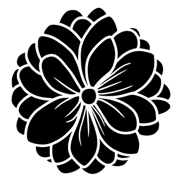Ilustración simple de flores dibujada a mano