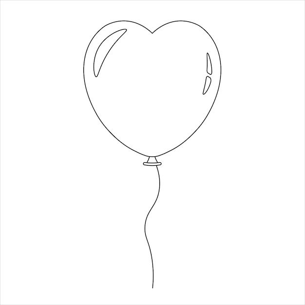 Ilustración simple del icono del corazón para el Día de San Valentín